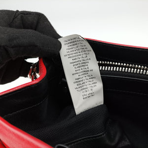 Pre-owned VERSACE Versace Borsa Stardvst Red leather shoulderbag | stylenewstar