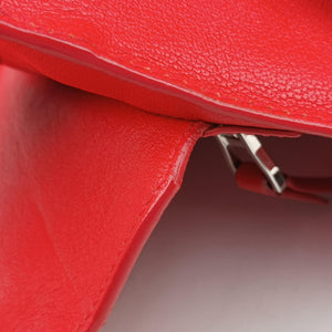Pre-owned VERSACE Versace Borsa Stardvst Red leather shoulderbag | stylenewstar