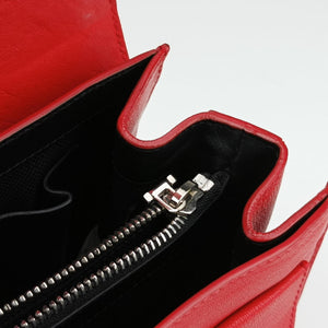Pre-owned VERSACE Versace Borsa Stardvst Red leather shoulderbag | stylenewstar