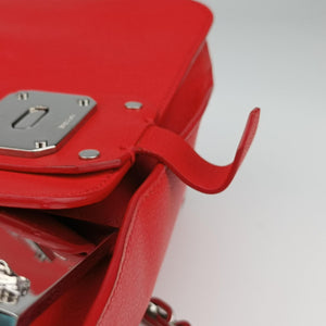 Pre-owned VERSACE Versace Borsa Stardvst Red leather shoulderbag | stylenewstar