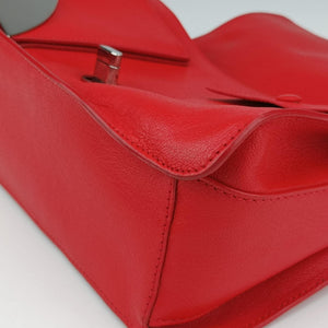 Pre-owned VERSACE Versace Borsa Stardvst Red leather shoulderbag | stylenewstar