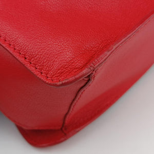 Pre-owned VERSACE Versace Borsa Stardvst Red leather shoulderbag | stylenewstar