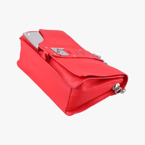 Pre-owned VERSACE Versace Borsa Stardvst Red leather shoulderbag | stylenewstar