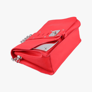 Pre-owned VERSACE Versace Borsa Stardvst Red leather shoulderbag | stylenewstar