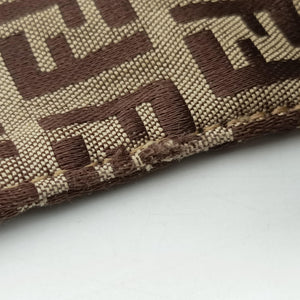 Secondhand Fendi Mamma Bucket Zucchino Brown× Beige canvas× Leather 8BR001 handbag | stylenewstar