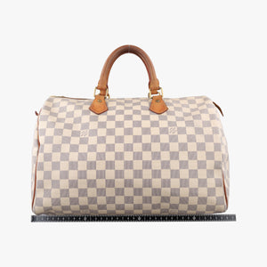 Pre-owned Louis Vuitton Speedy 35 Azur Damier Canvas N41535 handbag | stylenewstar