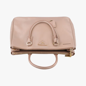 Pre-owned Prada Galleria Pink SAFFIANO Leather BN2274 handbag | stylenewstar