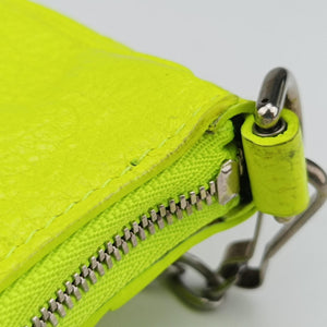 Vintage Balenciaga Le Cagole YellowGreen lambskin shoulderbag | stylenewstar