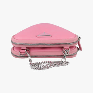 Vintage Prada Triangle mini Pink Leather 1NR015 shoulderbag | stylenewstar