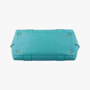 Pre-owned Ferragamo Sookie Blue Leather shoulderbag | stylenewstar
