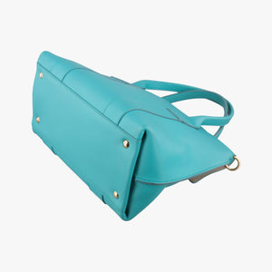 Pre-owned Ferragamo Sookie Blue Leather shoulderbag | stylenewstar