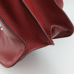 Pre-owned Burberry TB logo Red Leather shoulderbag | stylenewstar