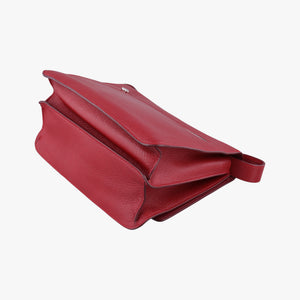 Pre-owned Burberry TB logo Red Leather shoulderbag | stylenewstar