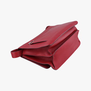 Pre-owned Burberry TB logo Red Leather shoulderbag | stylenewstar