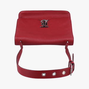 Pre-owned Burberry TB logo Red Leather shoulderbag | stylenewstar