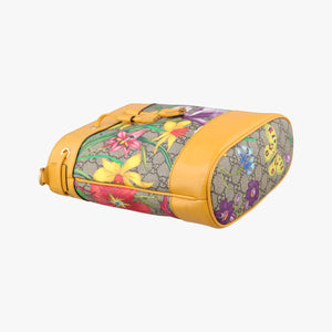 Pre-owned Gucci Ophidia Yellow × Beige × Multicolor PVC coated canvas×Leather 550621 shoulderbag | stylenewstar