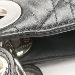 Secondhand Christian Dior Lady Dior Black lambskin shoulderbag | stylenewstar