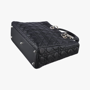 Secondhand Christian Dior Lady Dior Black lambskin shoulderbag | stylenewstar