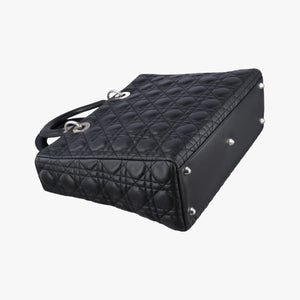 Secondhand Christian Dior Lady Dior Black lambskin shoulderbag | stylenewstar