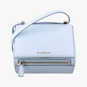Pre-owned Givenchy Pandora Box Blue leather shoulderbag | stylenewstar