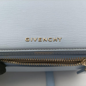 Pre-owned Givenchy Pandora Box Blue leather shoulderbag | stylenewstar