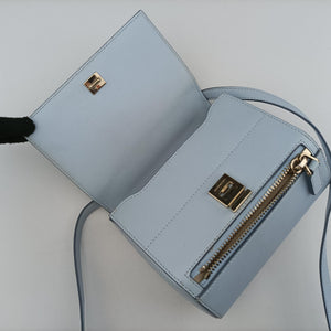 Pre-owned Givenchy Pandora Box Blue leather shoulderbag | stylenewstar
