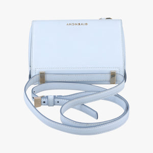 Pre-owned Givenchy Pandora Box Blue leather shoulderbag | stylenewstar