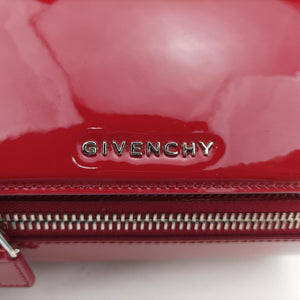 Pre-owned Givenchy Pandora Box Red Patent Leather shoulderbag | stylenewstar