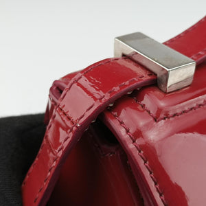 Pre-owned Givenchy Pandora Box Red Patent Leather shoulderbag | stylenewstar