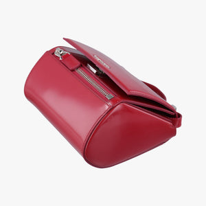 Pre-owned Givenchy Pandora Box Red Patent Leather shoulderbag | stylenewstar