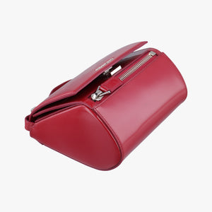 Pre-owned Givenchy Pandora Box Red Patent Leather shoulderbag | stylenewstar