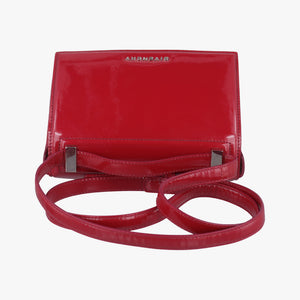 Pre-owned Givenchy Pandora Box Red Patent Leather shoulderbag | stylenewstar