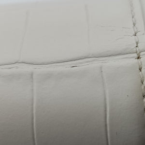Pre-owned Balenciaga Hourglass mini White leather shoulderbag | stylenewstar