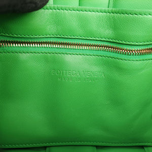 Pre-owned Bottega Veneta Padded Cassette Green lambskin shoulderbag | stylenewstar