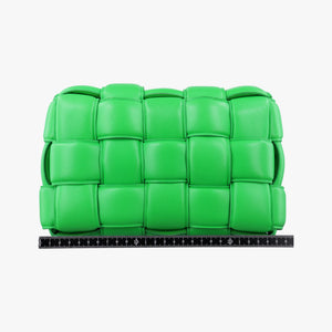 Pre-owned Bottega Veneta Padded Cassette Green lambskin shoulderbag | stylenewstar