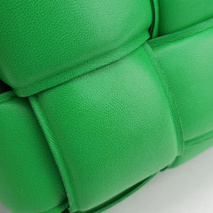 Pre-owned Bottega Veneta Padded Cassette Green lambskin shoulderbag | stylenewstar