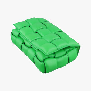 Pre-owned Bottega Veneta Padded Cassette Green lambskin shoulderbag | stylenewstar