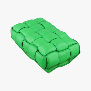 Pre-owned Bottega Veneta Padded Cassette Green lambskin shoulderbag | stylenewstar