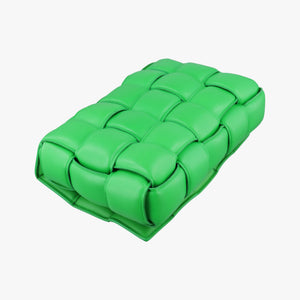 Pre-owned Bottega Veneta Padded Cassette Green lambskin shoulderbag | stylenewstar