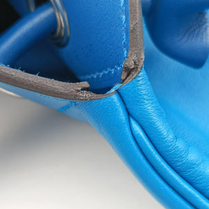 Pre-owned Hermes Sac Aline mini Blue lambskin shoulderbag | stylenewstar