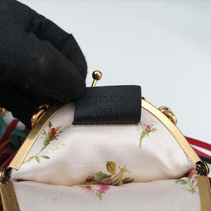 Pre-owned Gucci Animalier Mini Frame Bag Black Leather 488428 shoulderbag | stylenewstar