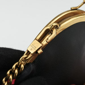 Pre-owned Gucci Animalier Mini Frame Bag Black Leather 488428 shoulderbag | stylenewstar