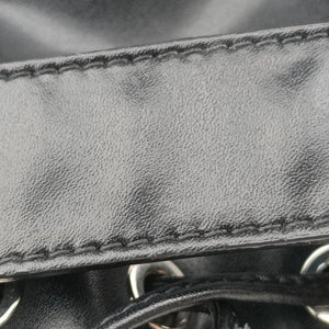 Pre-owned Fendi Mon Tresor Mini Bucket Black Leather 8BS010 handbag | stylenewstar