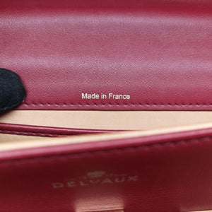 Pre-owned Delvaux Tampete Burgundy Leather shoulderbag | stylenewstar