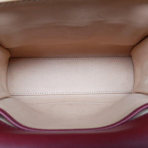 Pre-owned Delvaux Tampete Burgundy Leather shoulderbag | stylenewstar