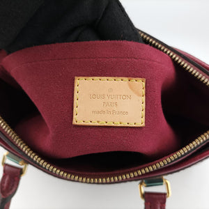 Vintage Louis Vuitton PALLAS brown×CERISE Monogram Canvas×calf leather M41175 shoulderbag | stylenewstar