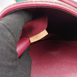 Vintage Louis Vuitton PALLAS brown×CERISE Monogram Canvas×calf leather M41175 shoulderbag | stylenewstar