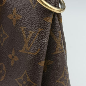 Vintage Louis Vuitton PALLAS brown×CERISE Monogram Canvas×calf leather M41175 shoulderbag | stylenewstar