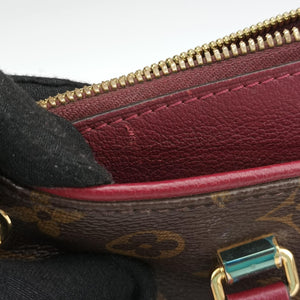 Vintage Louis Vuitton PALLAS brown×CERISE Monogram Canvas×calf leather M41175 shoulderbag | stylenewstar