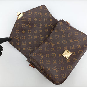Pre-owned Louis Vuitton Pochette Metis MM Brown Monogram Canvas M44875 shoulderbag | stylenewstar